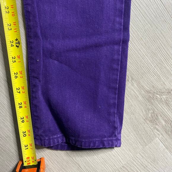 90s Calvin Klein Straight Leg Purple Jeans Size 5 Small - Picture 9 of 9